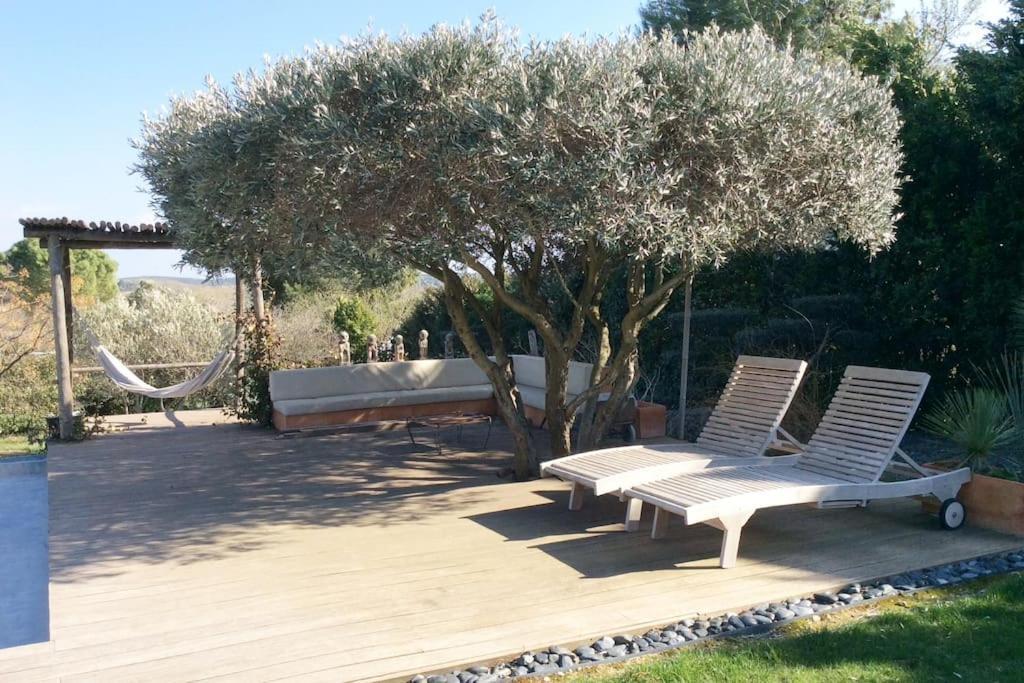 Bastide Languedocienne De Standing - Pezenas Le Clos De L'Amandier Buitenkant foto